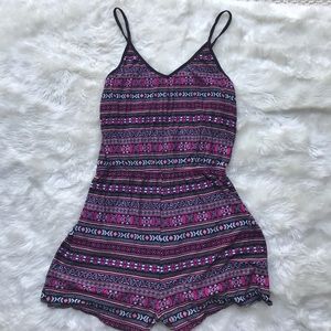 Super Soft Pink Patterned Romper